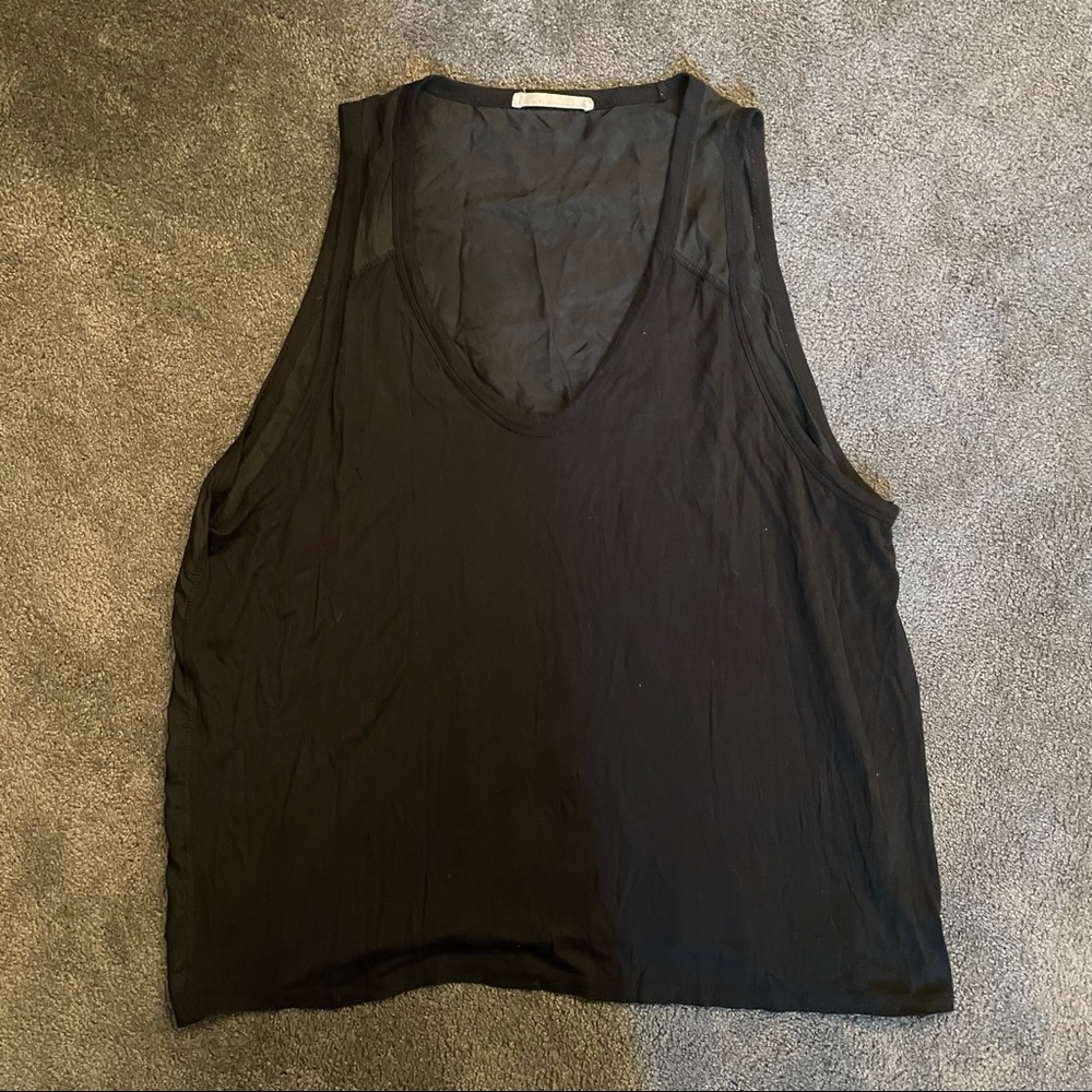 T by ALEXANDER WANG BLACK TANK TOP